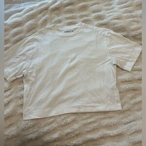 Abercrombie Boxy White Tee